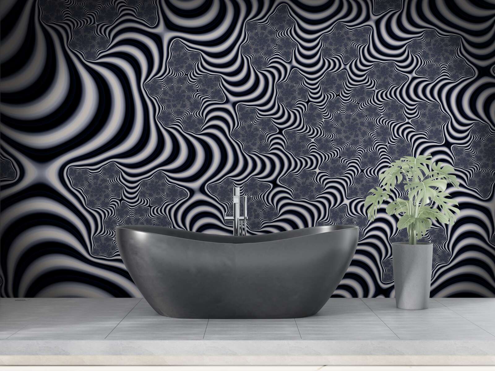 Fototapeta potrubia sú pruhmi siahajúcimi do pekla