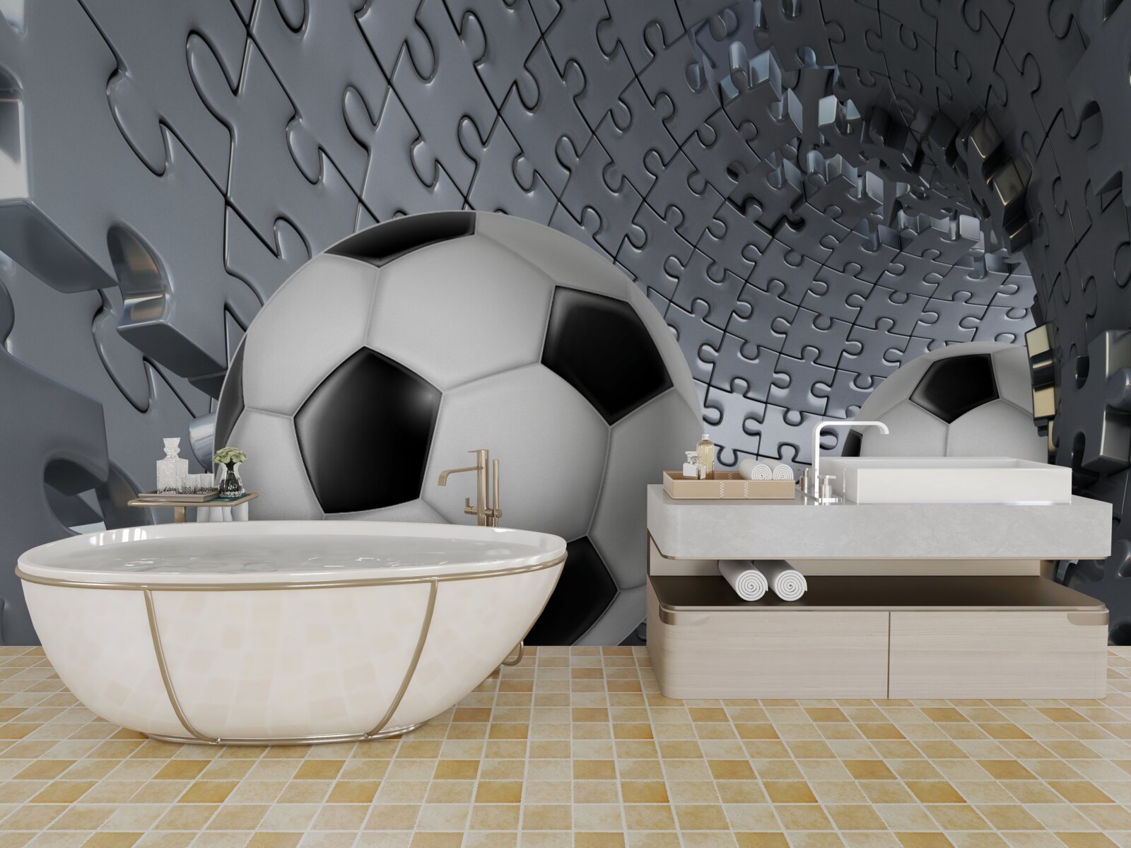 Fototapeta loptičky a hádanky