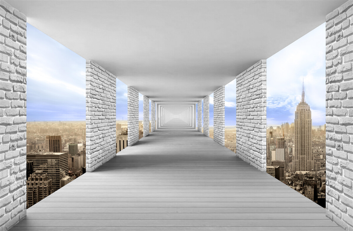 Fototapeta pozrime sa na mesto abstraktne