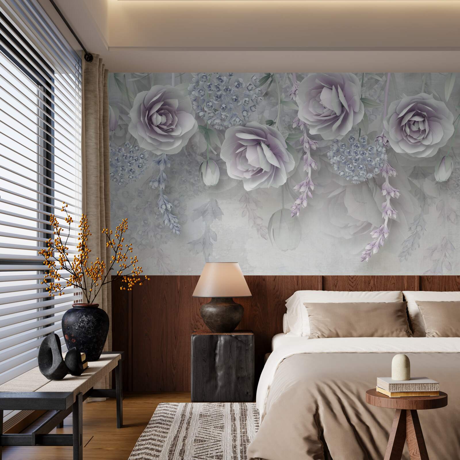 Fototapeta svetlé ruže na pozadí