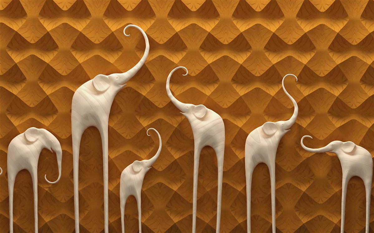 Fototapeta vysoké a pôvabné slané a abstraktné umenie