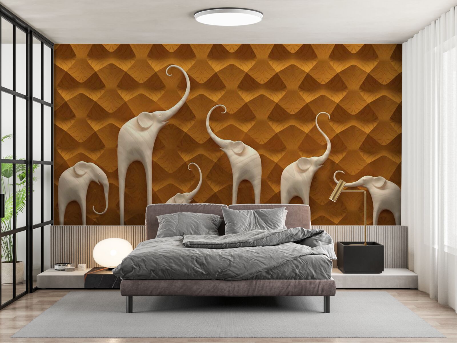 Fototapeta vysoké a pôvabné slané a abstraktné umenie