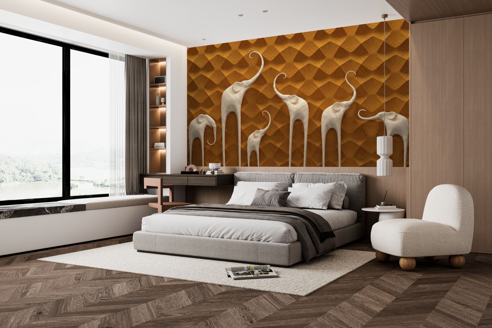 Fototapeta vysoké a pôvabné slané a abstraktné umenie