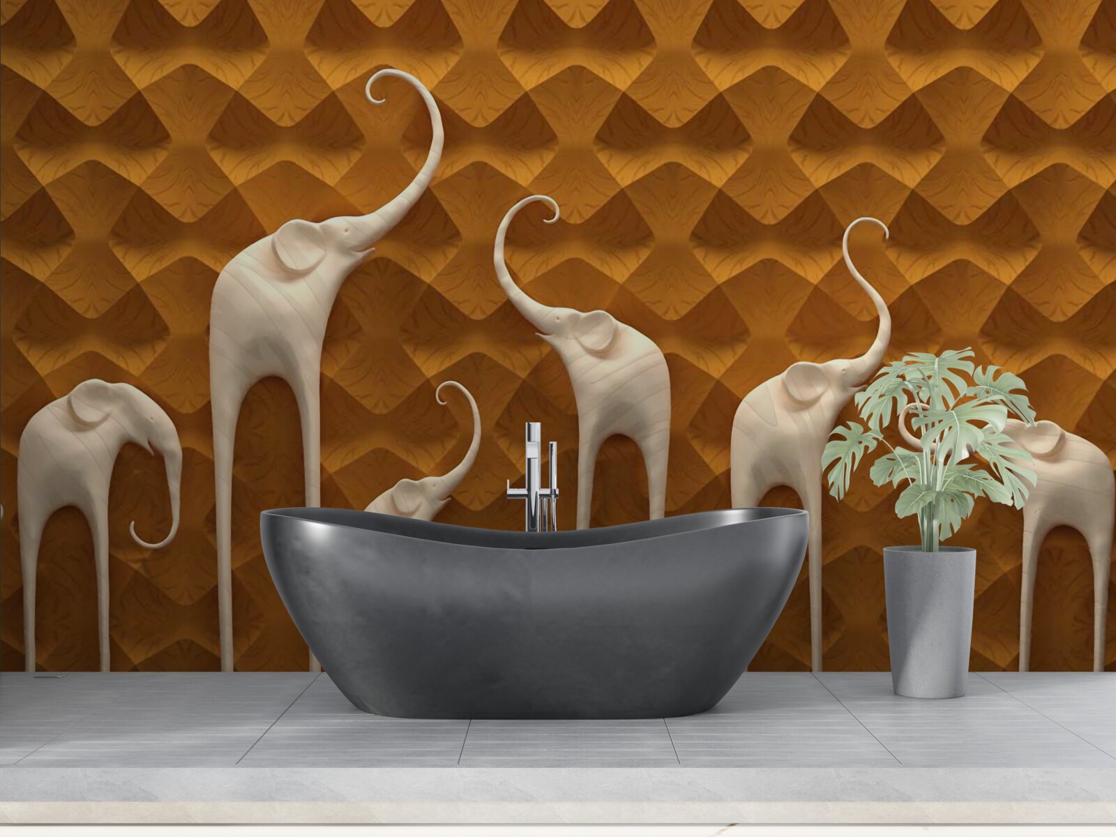 Fototapeta vysoké a pôvabné slané a abstraktné umenie