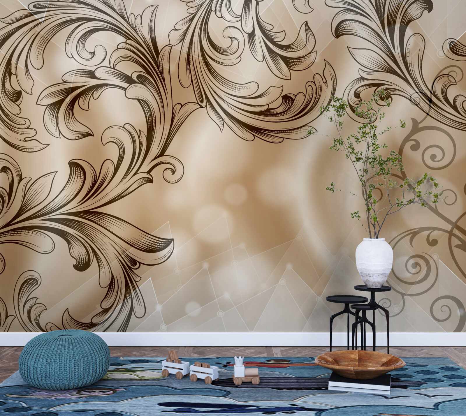 Fototapeta rastliny sú predlaminované na pevnom podklade