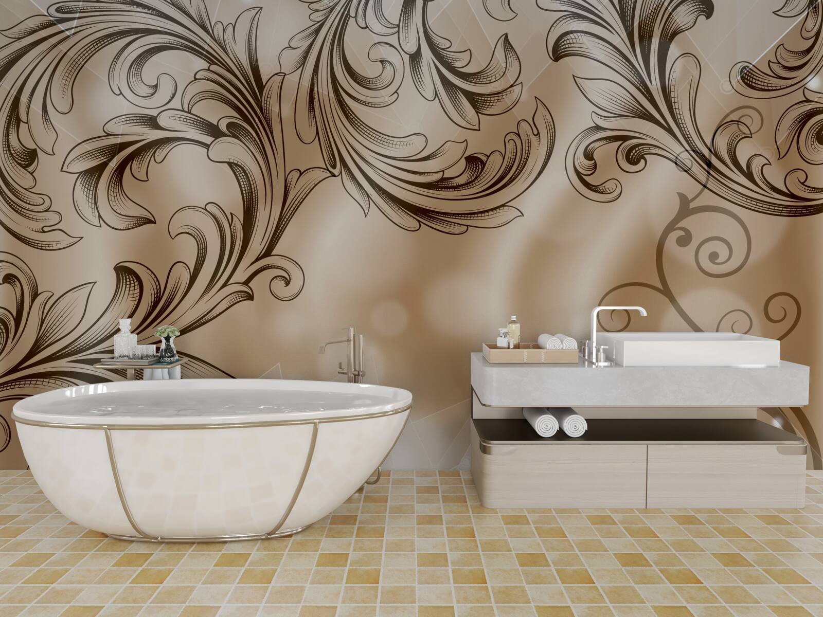 Fototapeta rastliny sú predlaminované na pevnom podklade