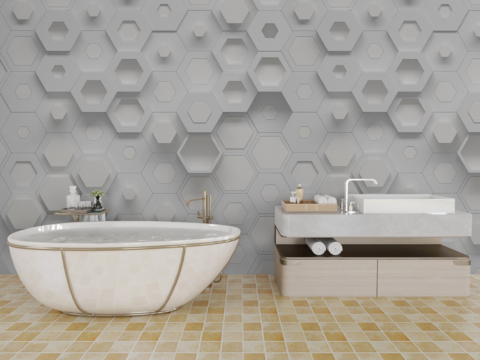 Fototapeta voštinová abstrakcia