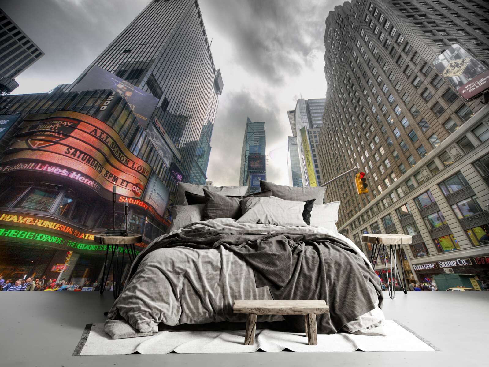 Fototapeta mesto v predvečer búrky