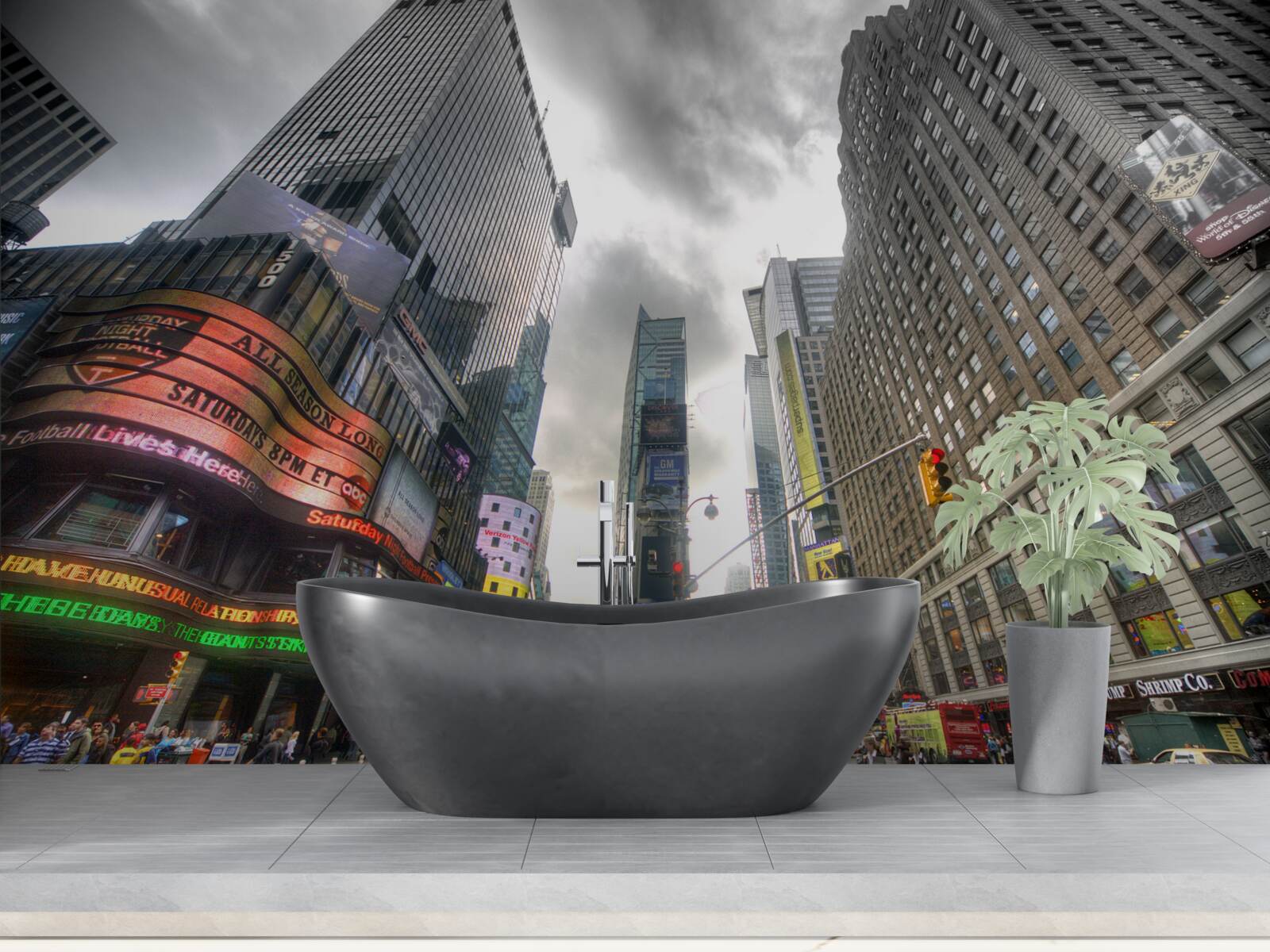 Fototapeta mesto v predvečer búrky