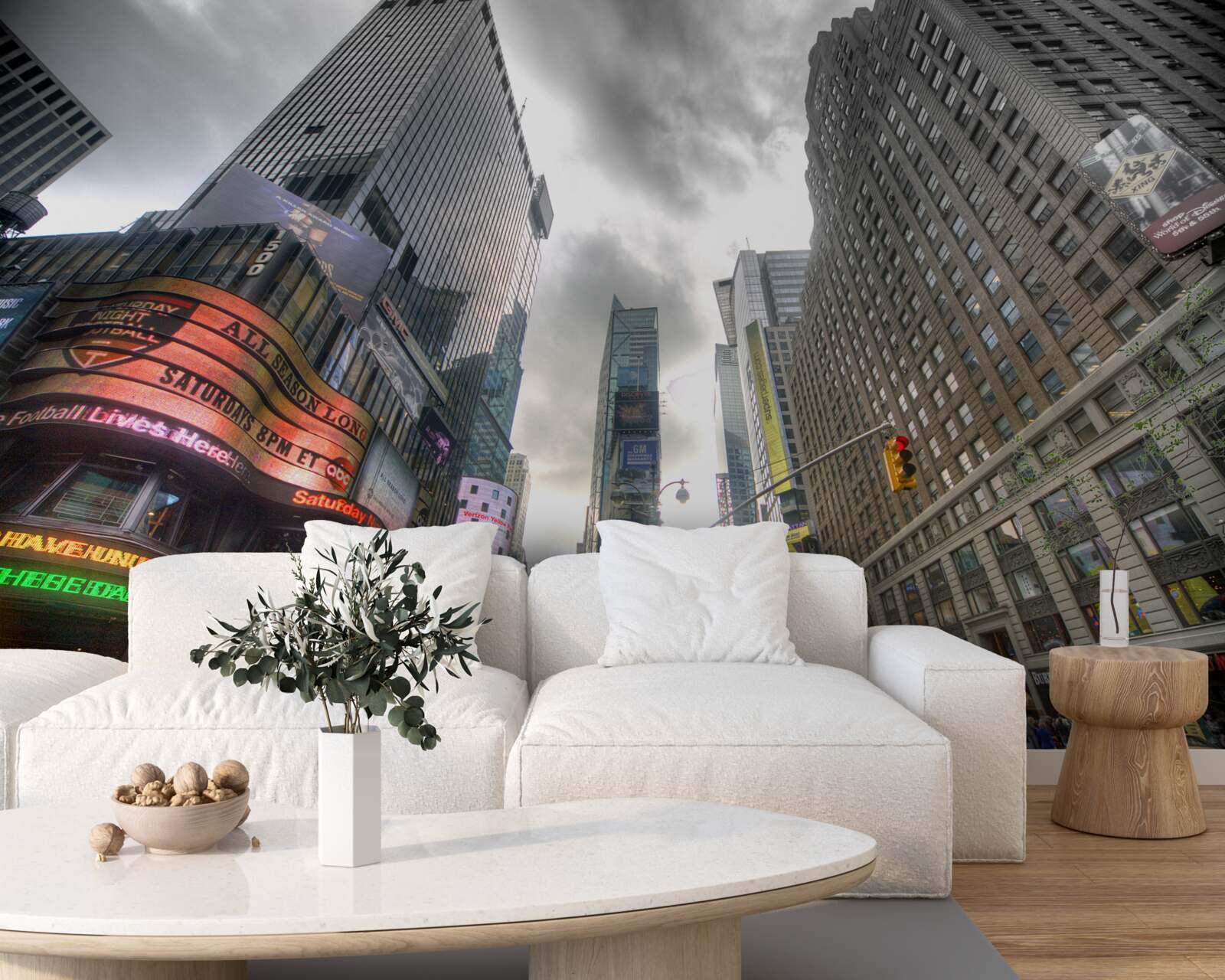 Fototapeta mesto v predvečer búrky