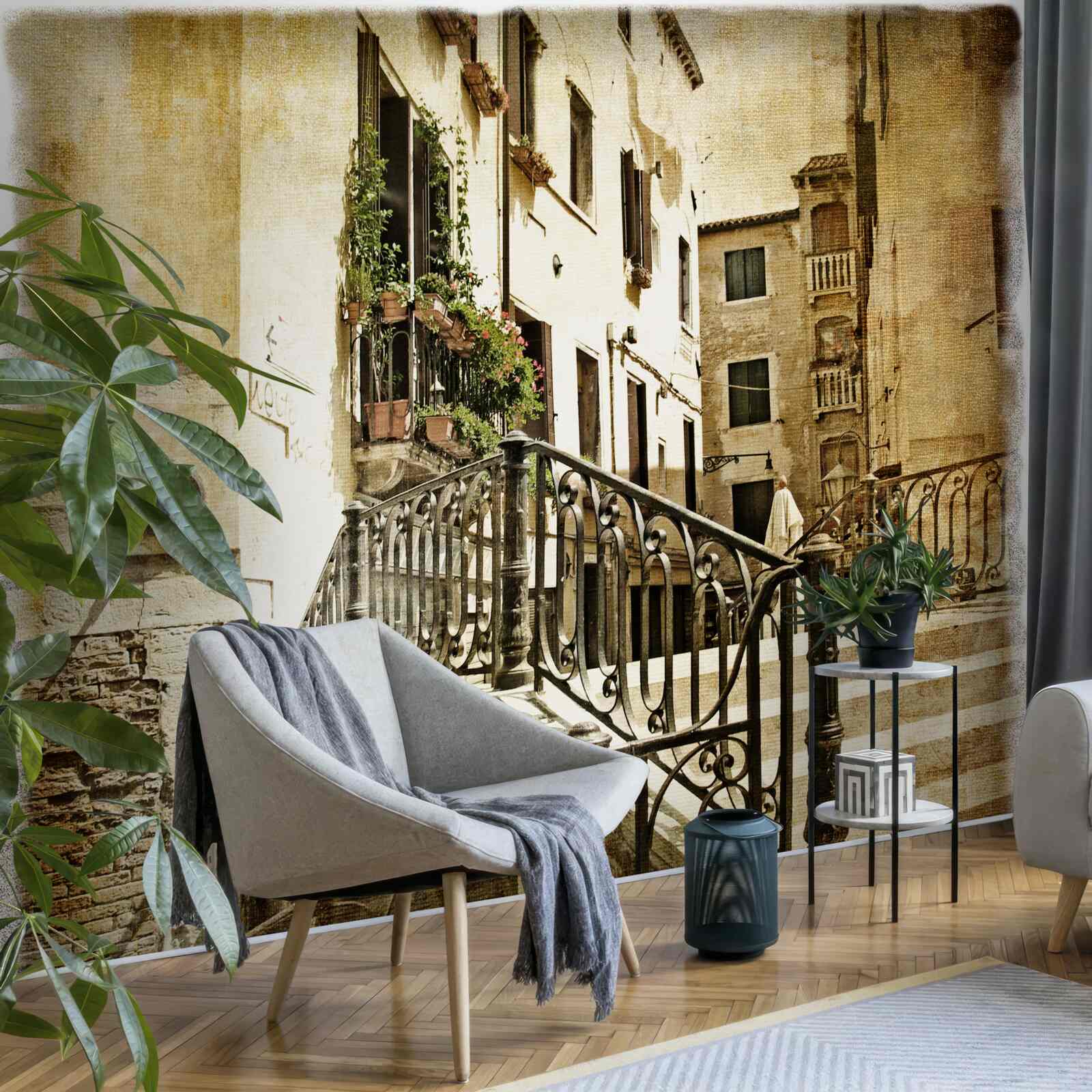 Fototapeta zničený most cezeňový kanál