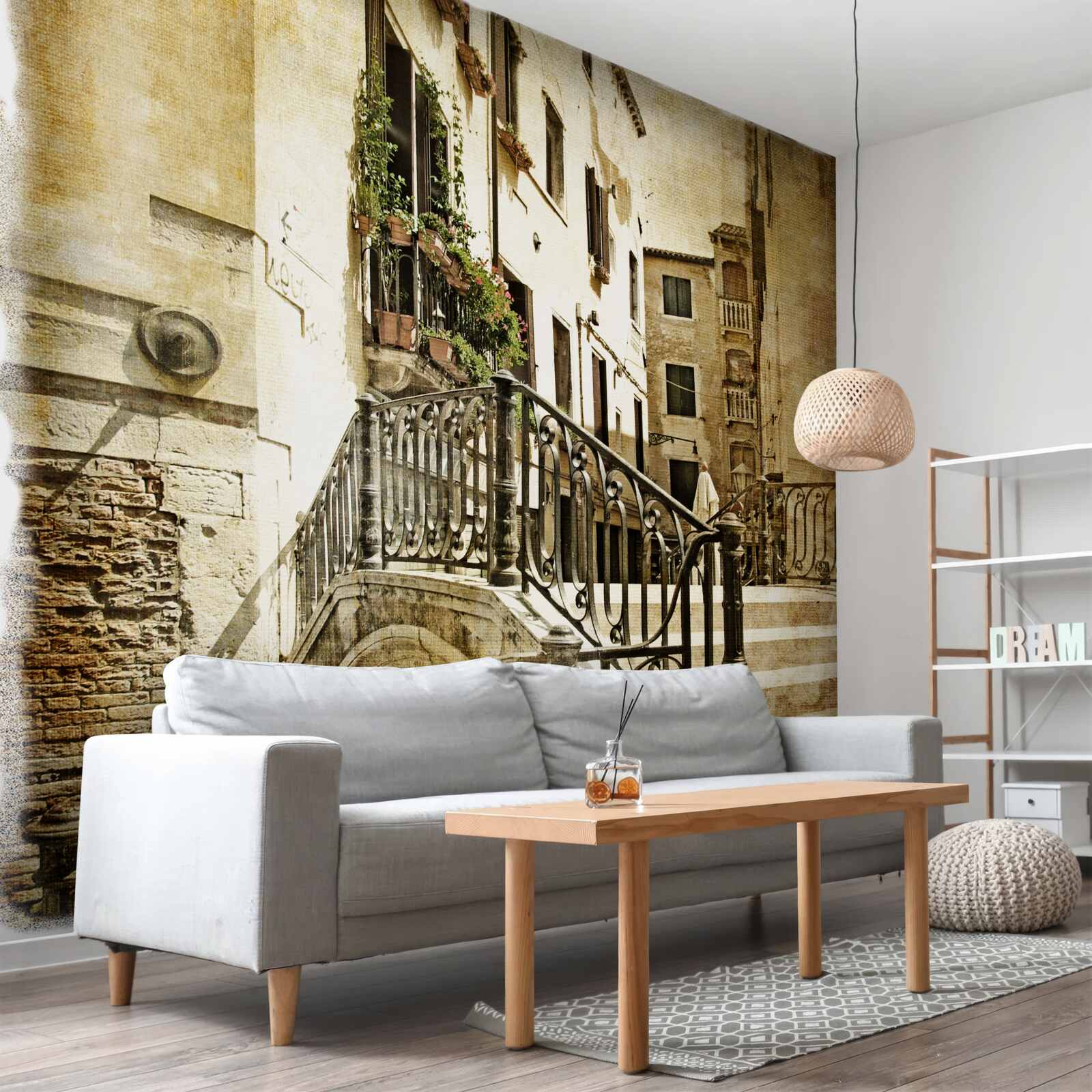 Fototapeta zničený most cezeňový kanál