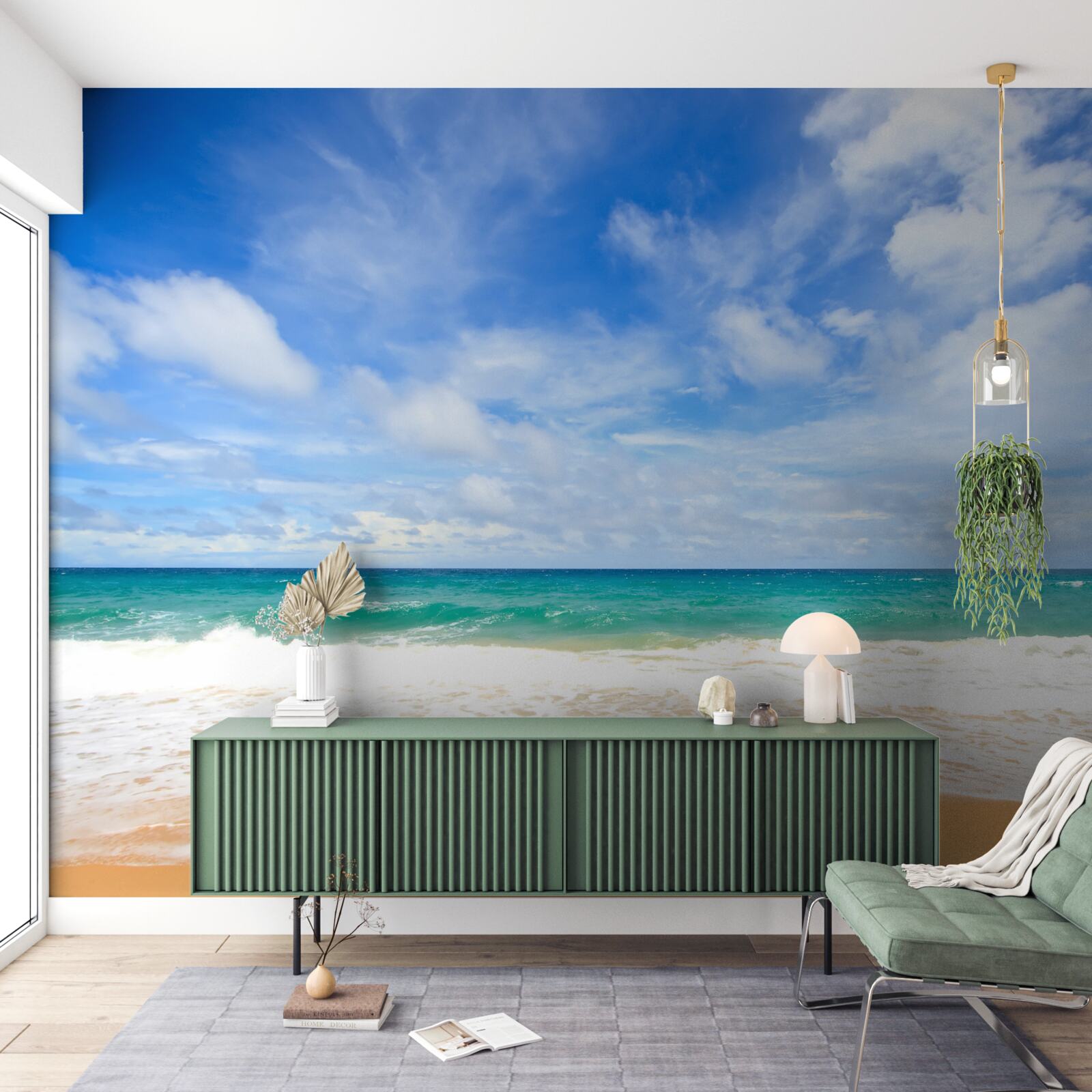 Fototapeta nekonečné modré rozlohy oceánu a pobrežia