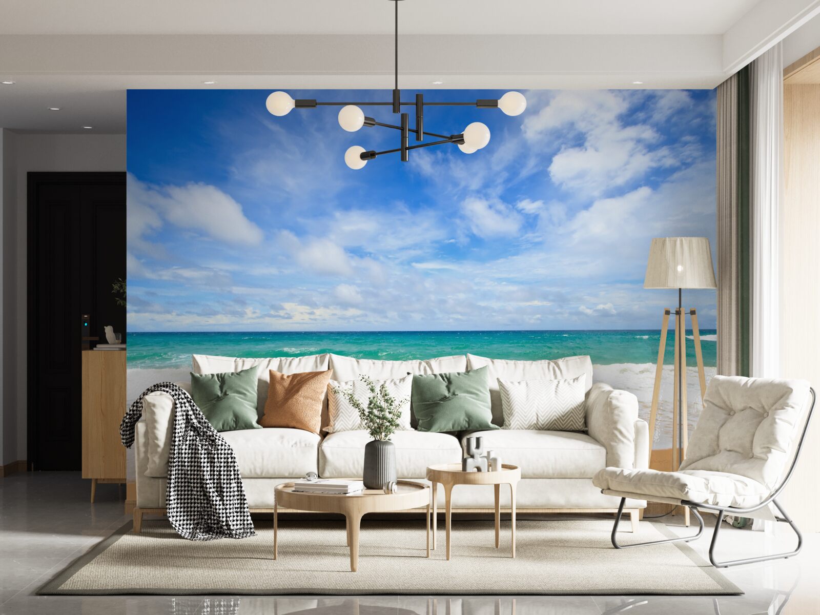 Fototapeta nekonečné modré rozlohy oceánu a pobrežia