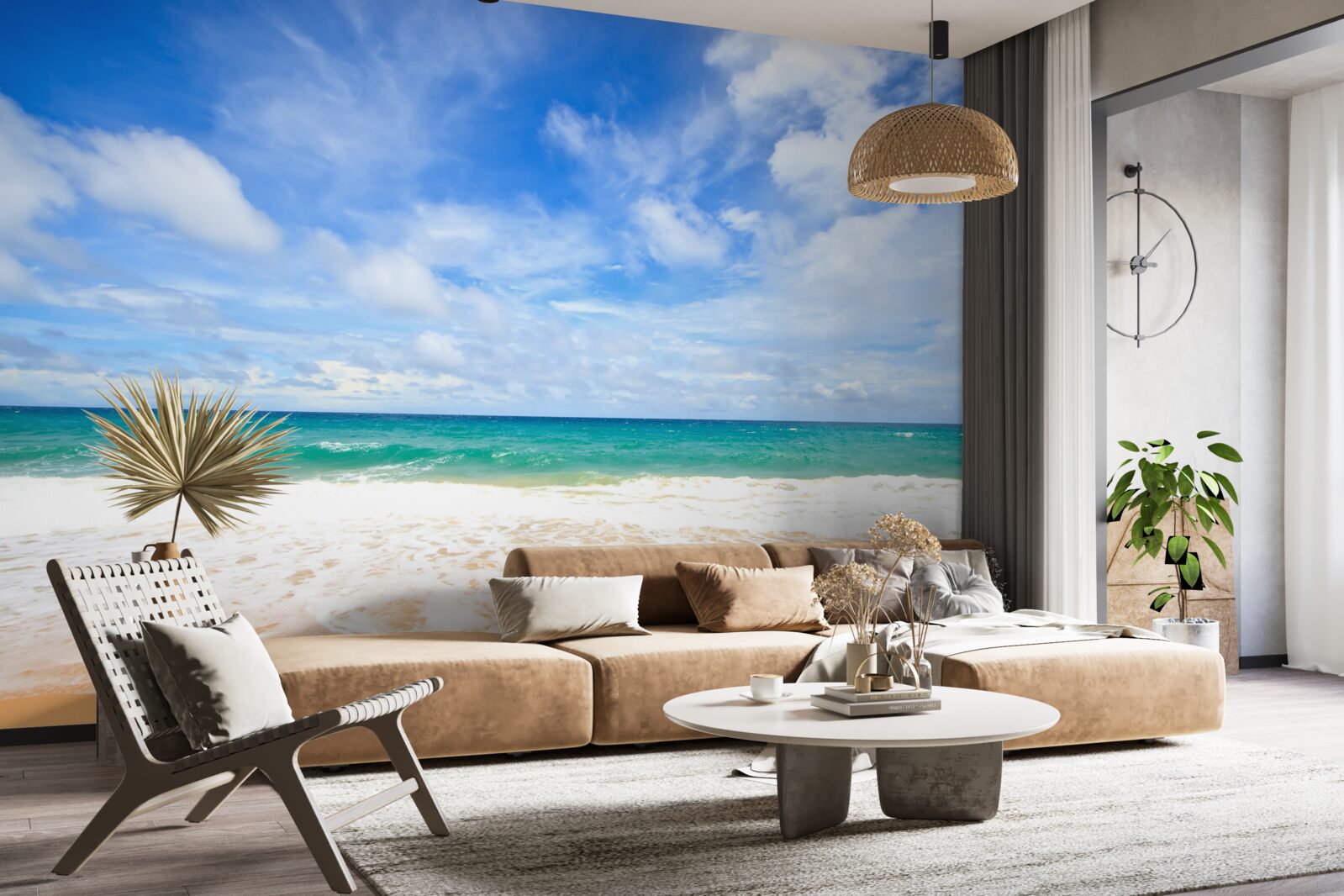 Fototapeta nekonečné modré rozlohy oceánu a pobrežia