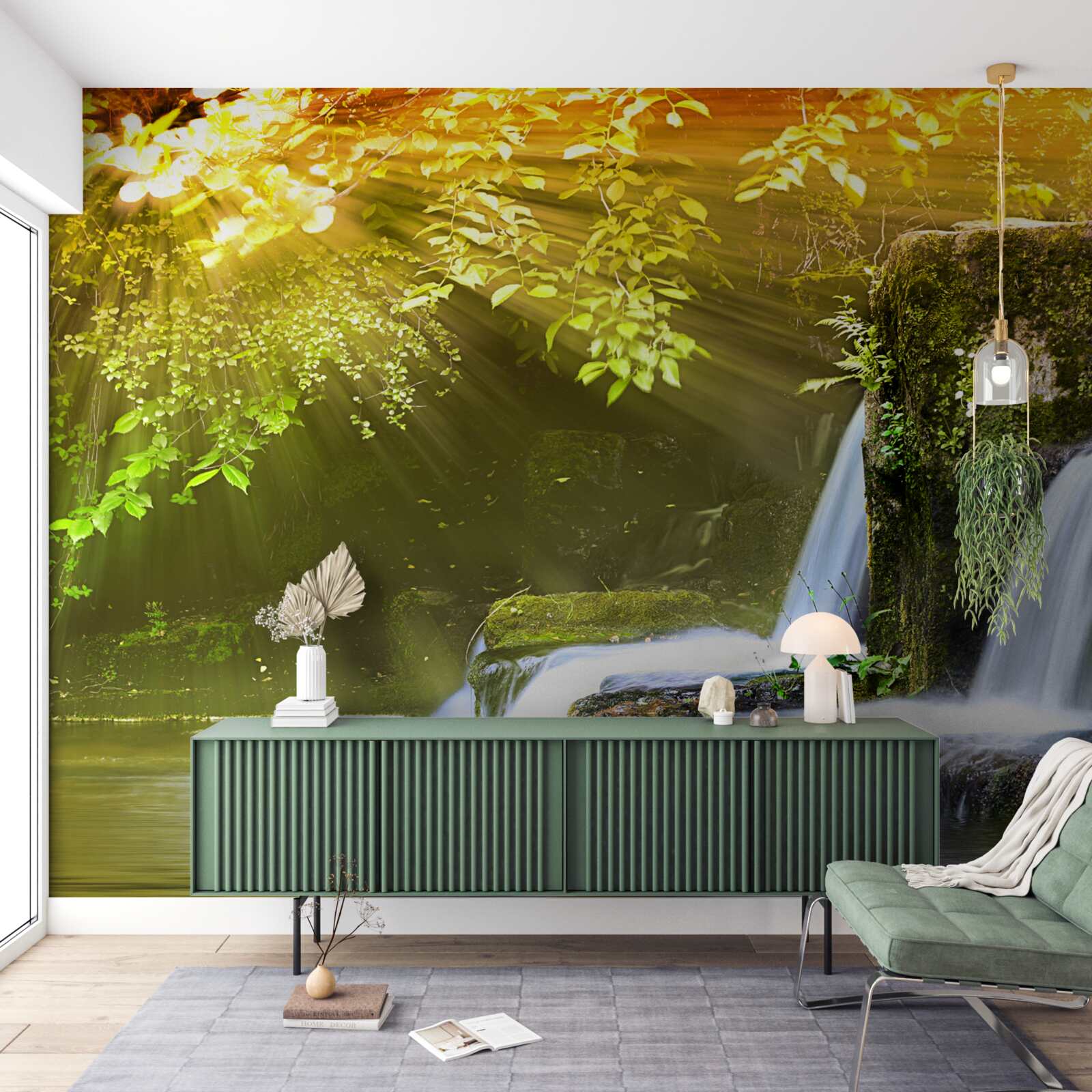 Fototapeta vodopád padajúci na soľ