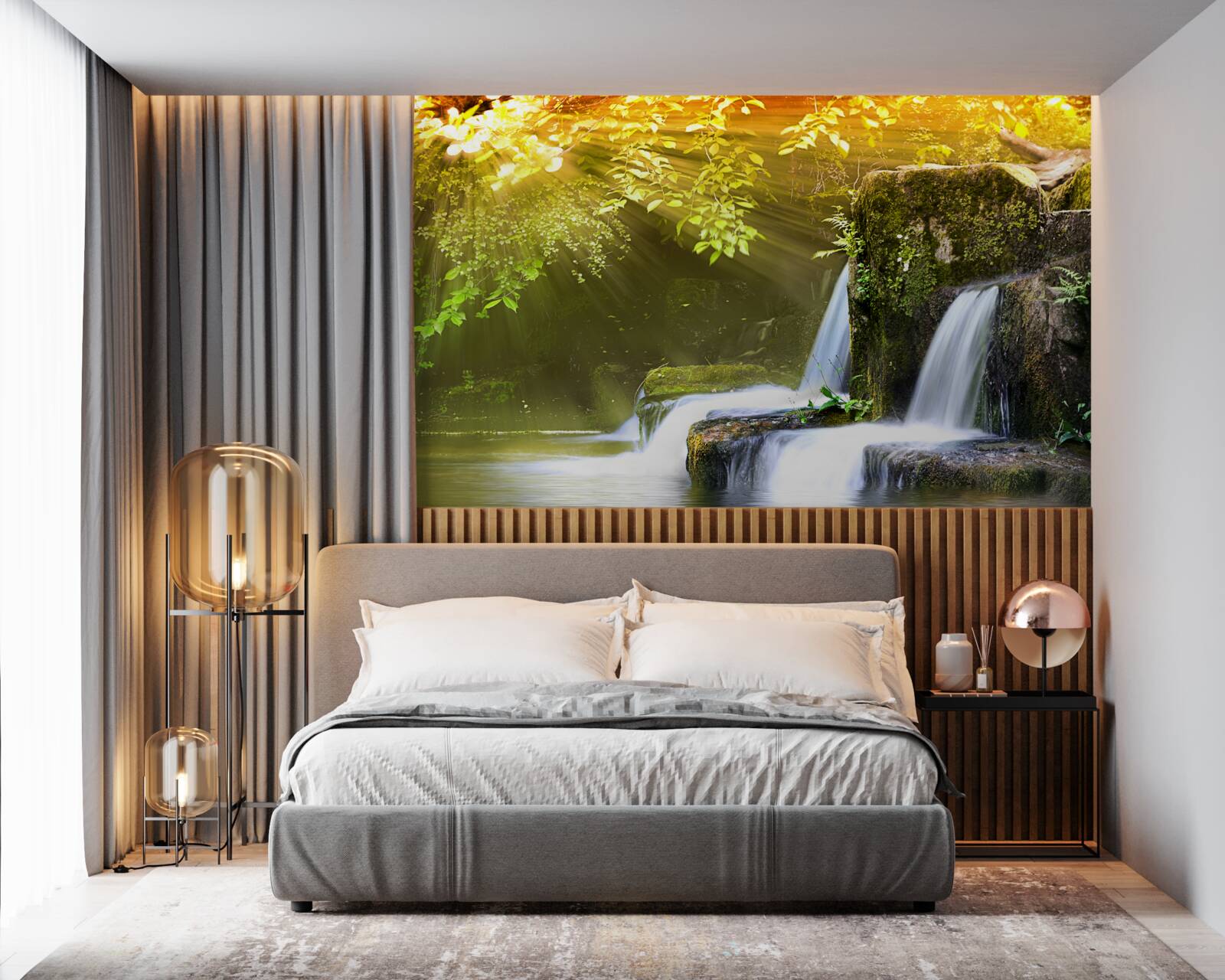 Fototapeta vodopád padajúci na soľ