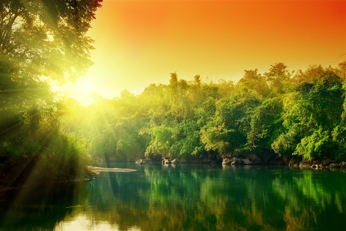 Fototapeta jasné svetlo nad pokojom a tichom