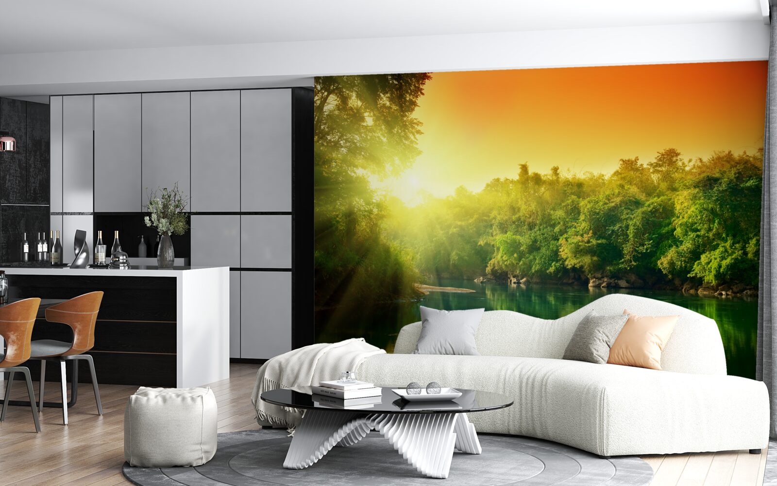 Fototapeta jasné svetlo nad pokojom a tichom