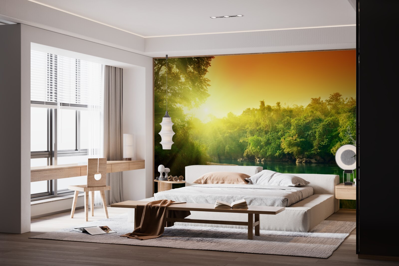 Fototapeta jasné svetlo nad pokojom a tichom