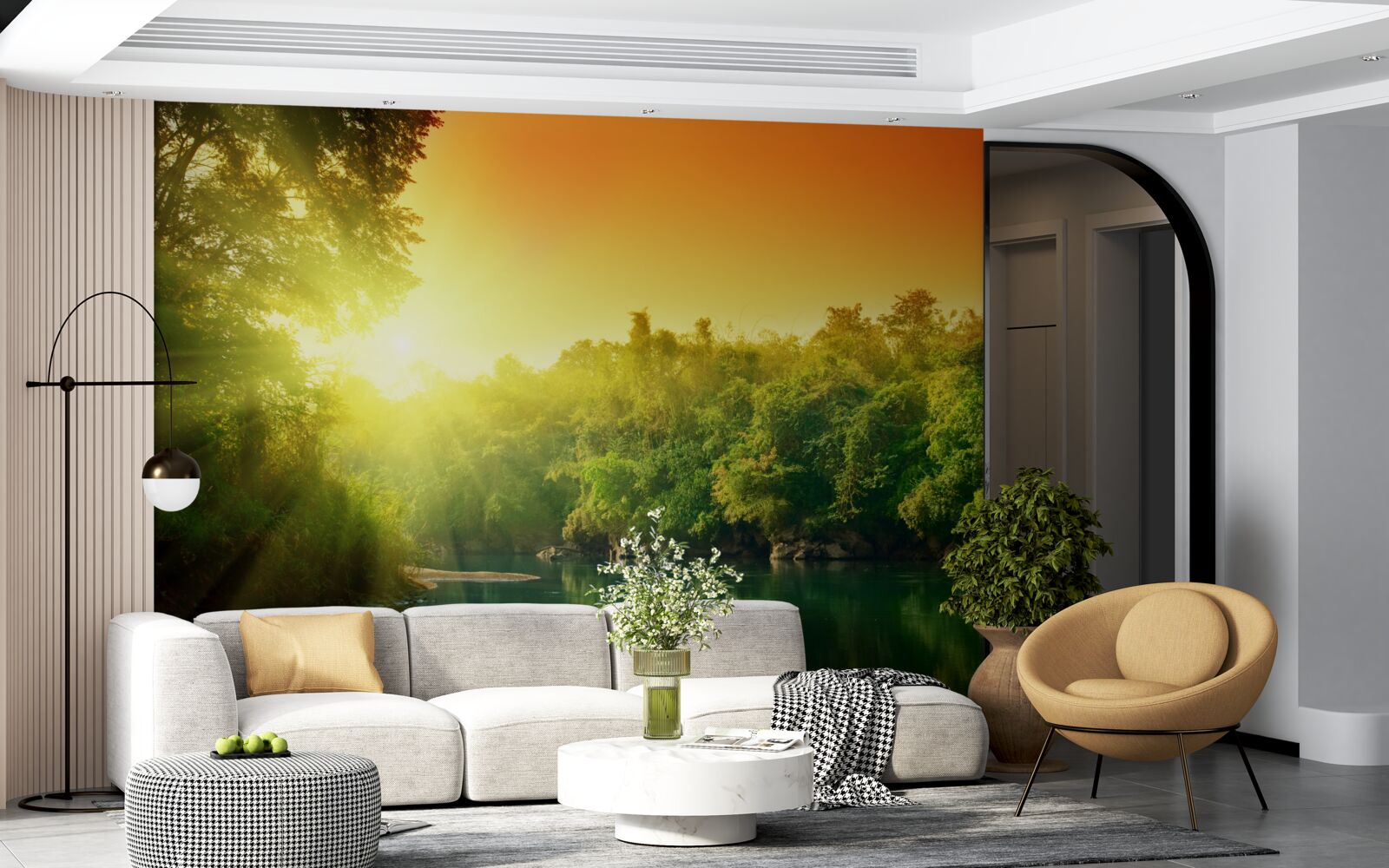 Fototapeta jasné svetlo nad pokojom a tichom