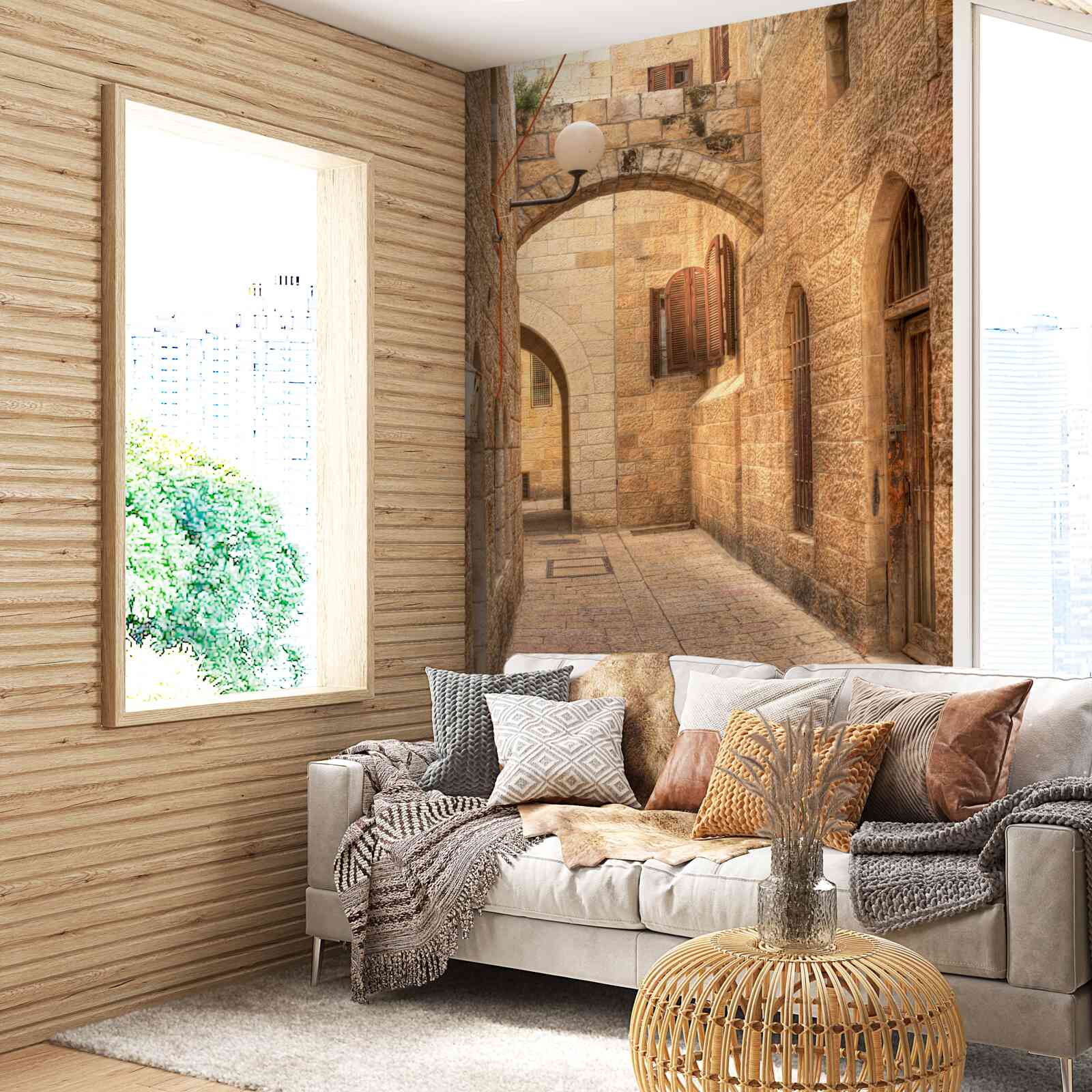 Fototapeta kamenný oblúk v historickej časti mesta