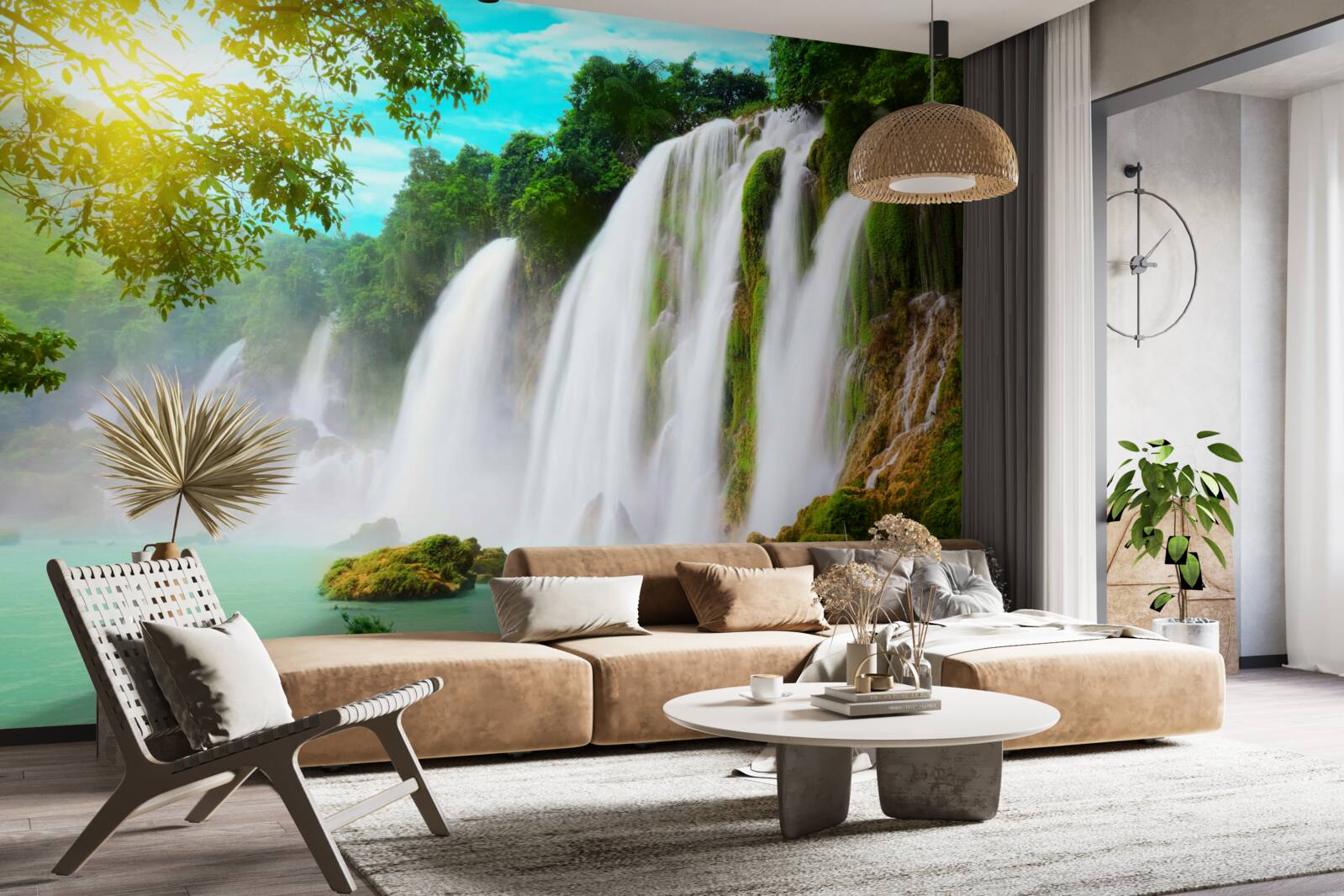 Fototapeta hlasný vodopád trblietajúci sú na soli