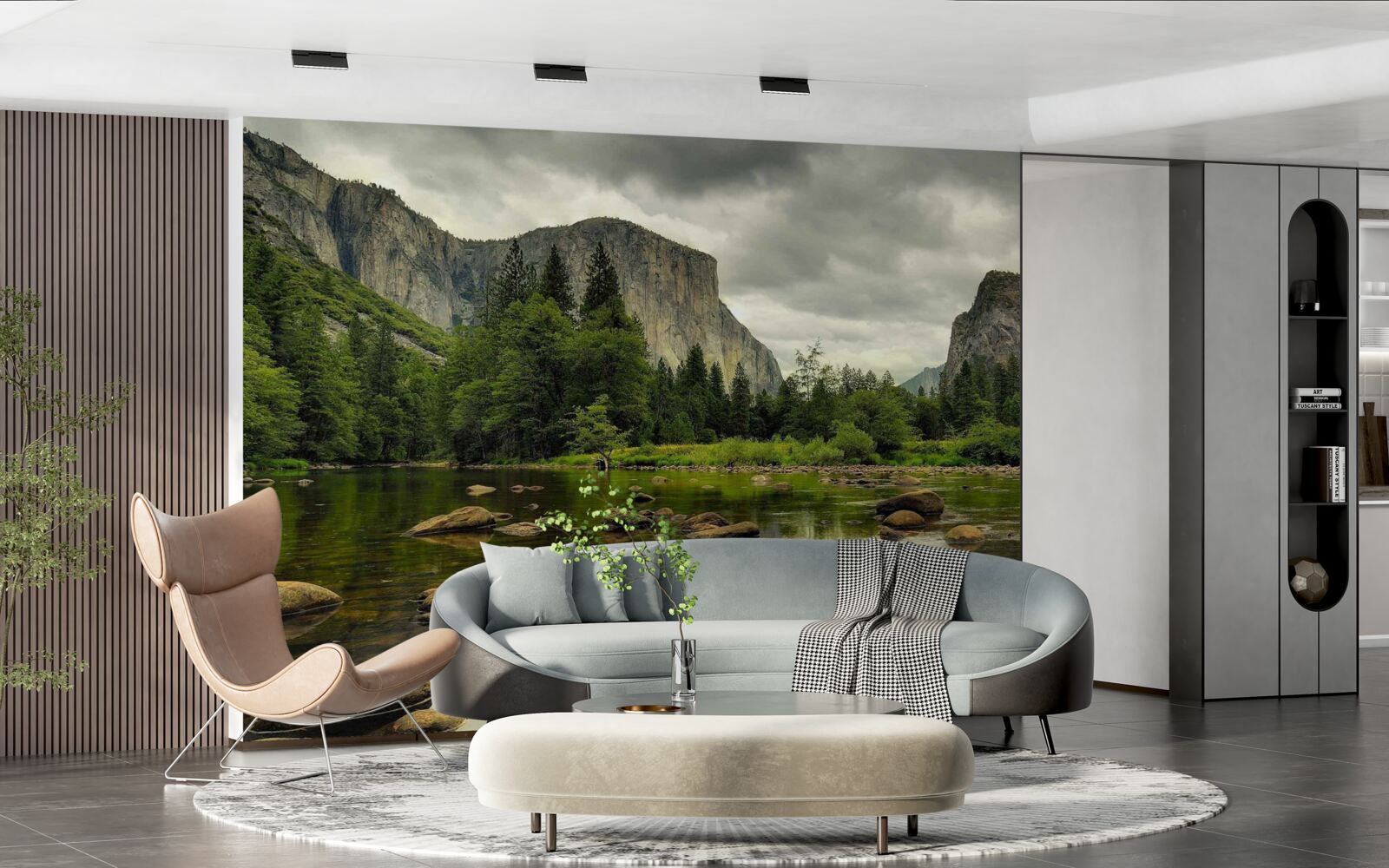 Fototapeta ešte hladina horského jazera