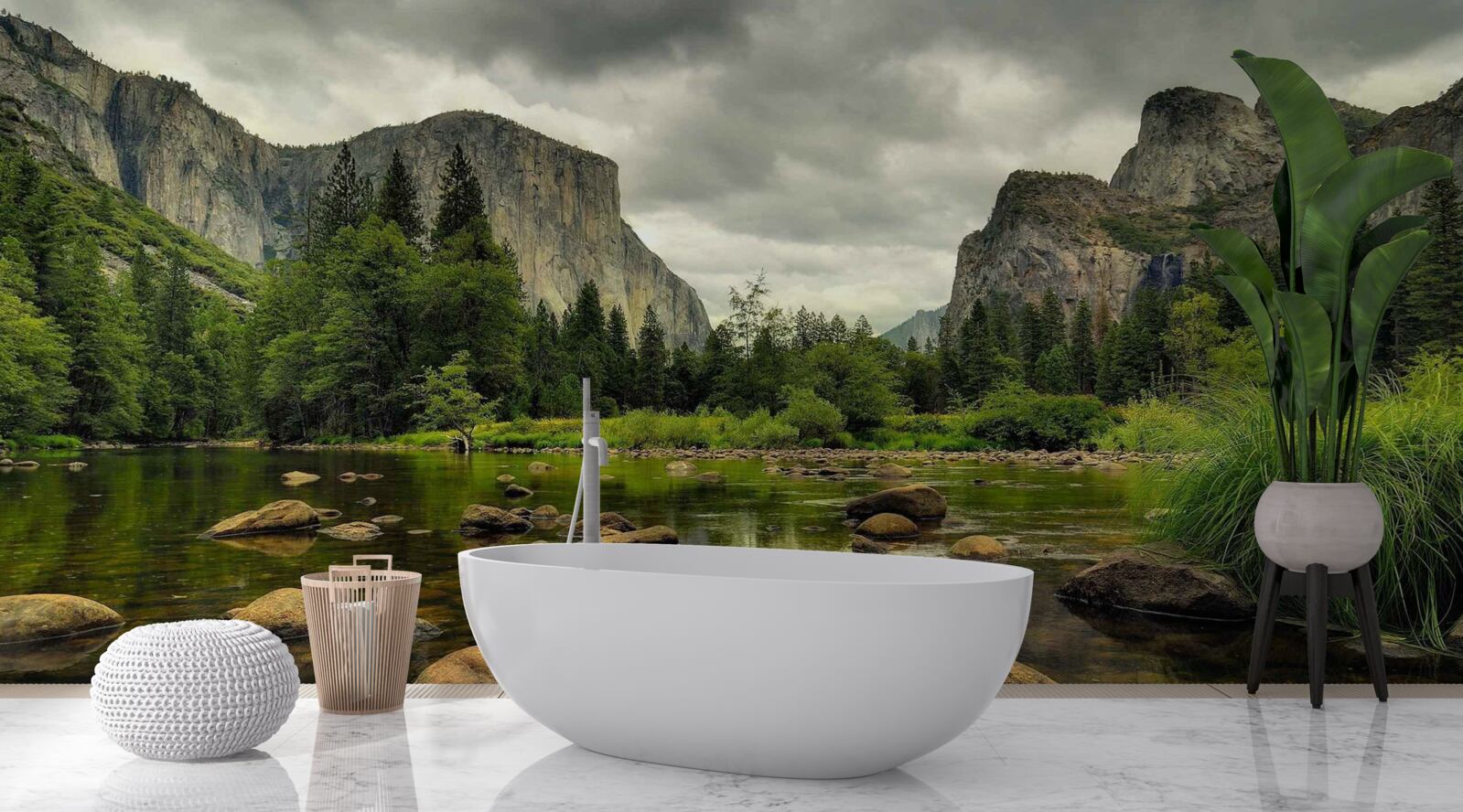 Fototapeta ešte hladina horského jazera