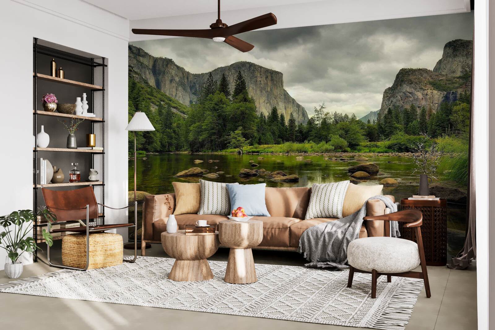 Fototapeta ešte hladina horského jazera