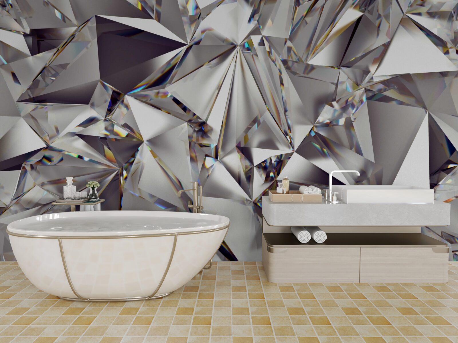 Fototapeta abstrakcia geometrických útvarov