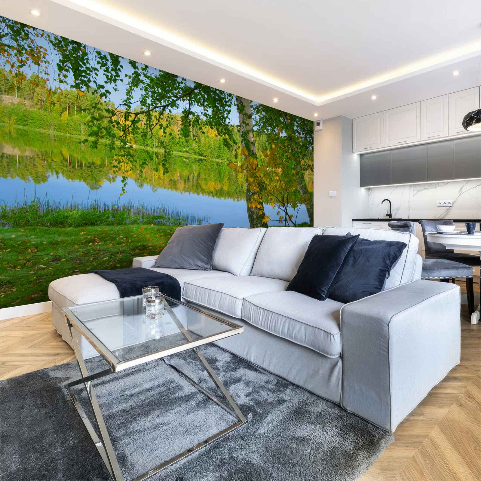 Fototapeta okamžite sa naplnia bujnými letnými lesmi