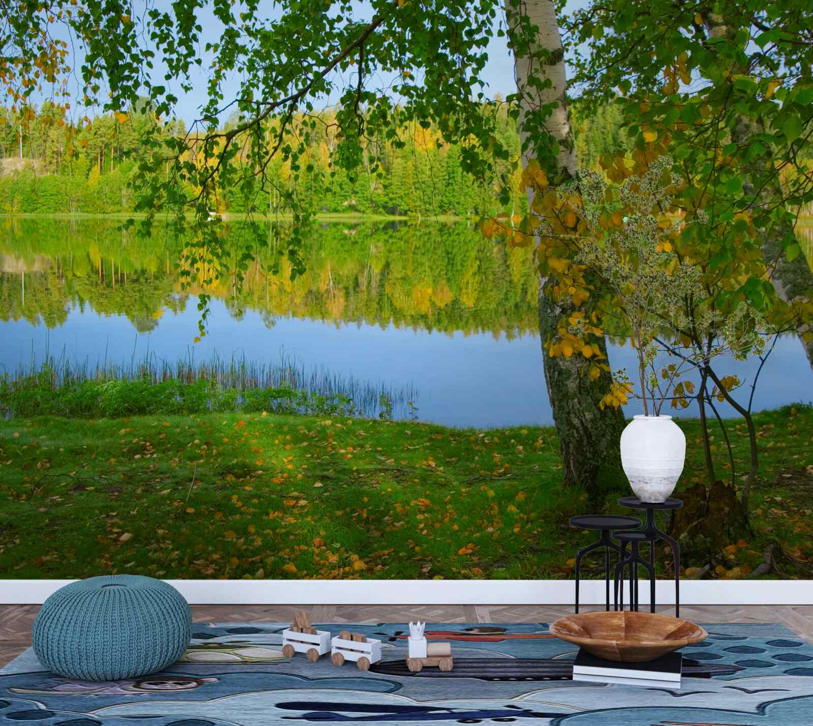 Fototapeta okamžite sa naplnia bujnými letnými lesmi