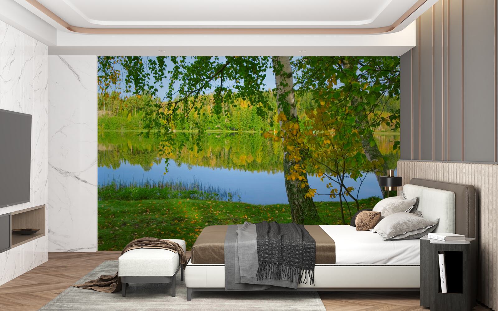 Fototapeta okamžite sa naplnia bujnými letnými lesmi