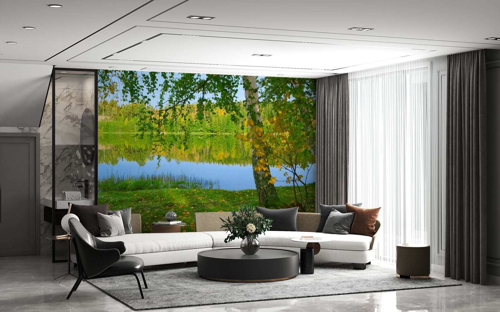 Fototapeta okamžite sa naplnia bujnými letnými lesmi