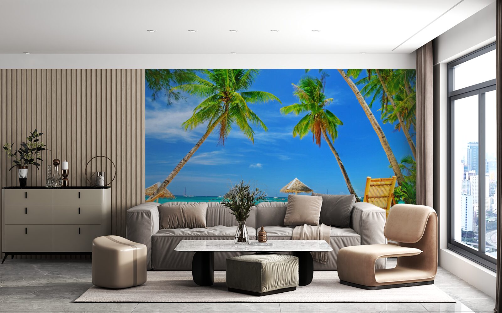 Fototapeta pokojné sústo raja na brehu