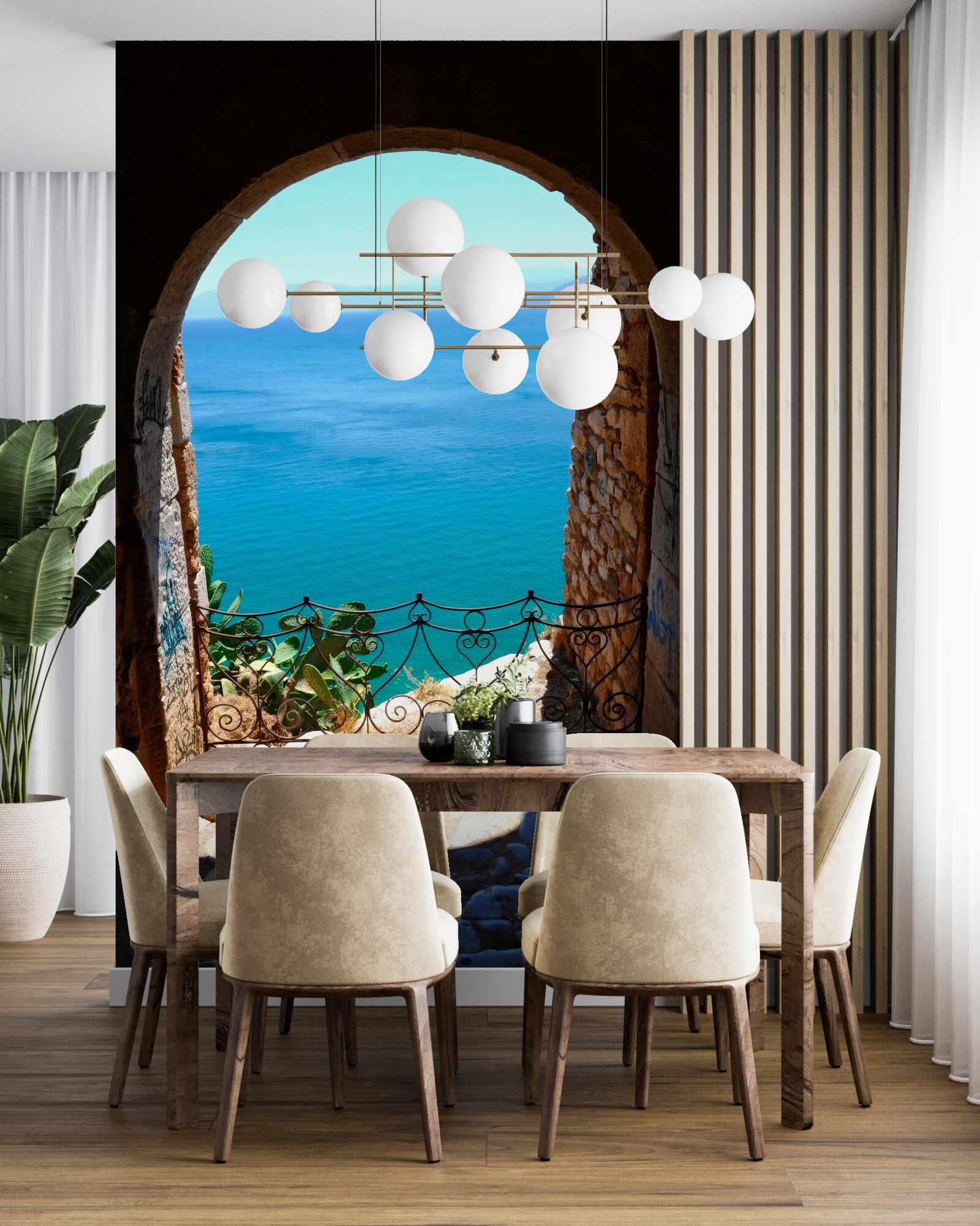 Fototapeta kamenný oblúk vedúci k moru