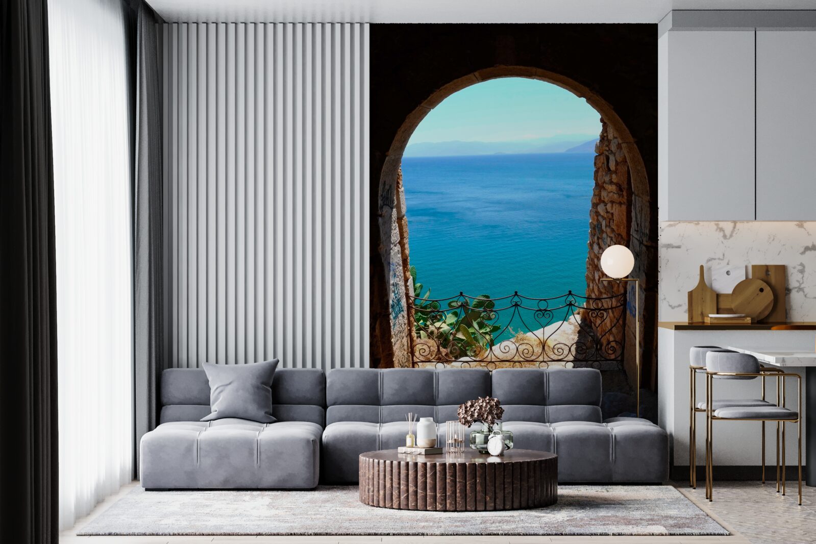 Fototapeta kamenný oblúk vedúci k moru