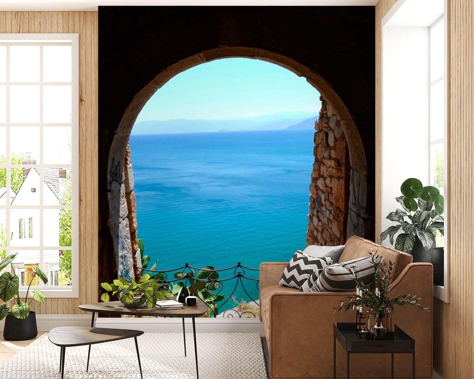 Fototapeta kamenný oblúk vedúci k moru