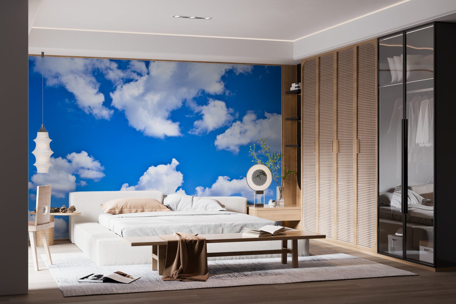 Fototapeta mraky plávajúce na modrej oblohe