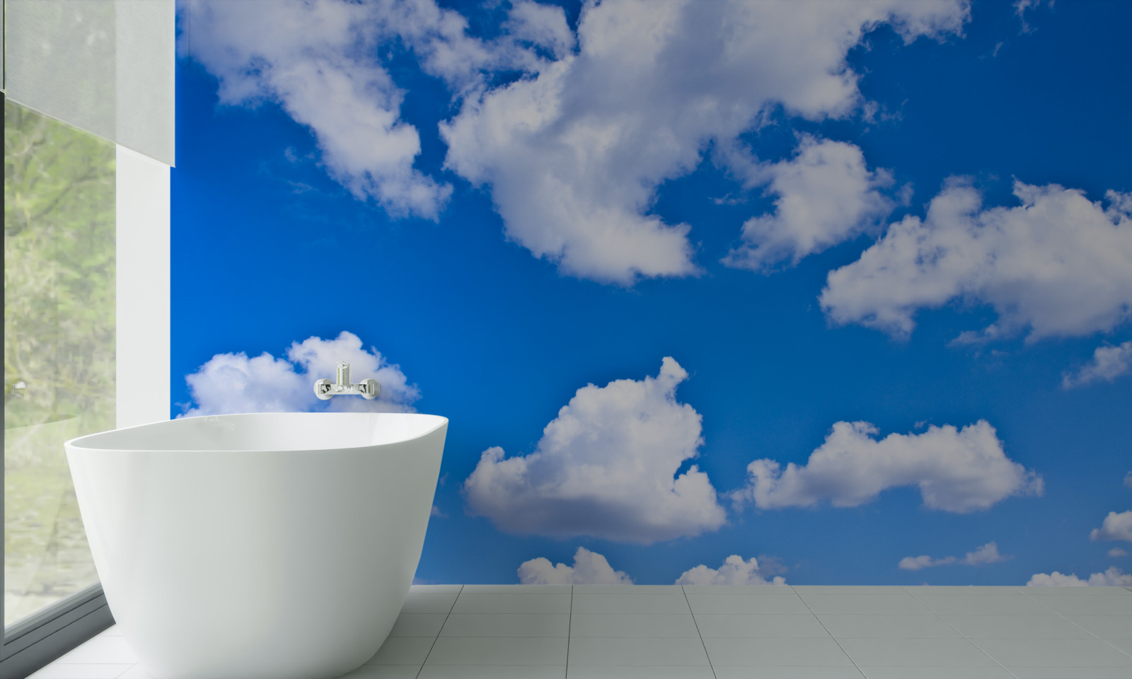 Fototapeta mraky plávajúce na modrej oblohe