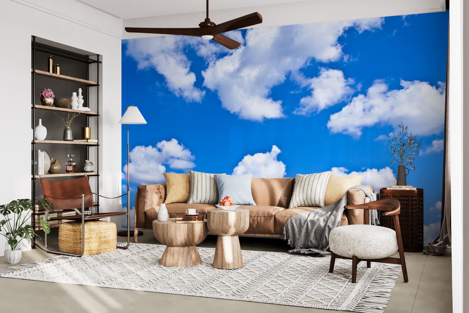 Fototapeta mraky plávajúce na modrej oblohe