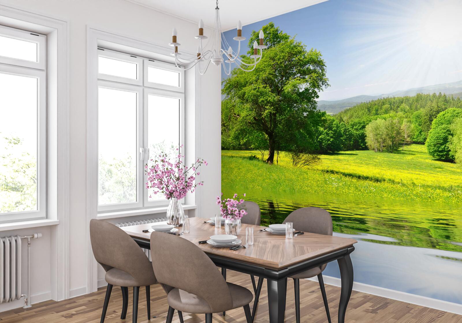 Fototapeta slnečný deň na slnečnej lúke