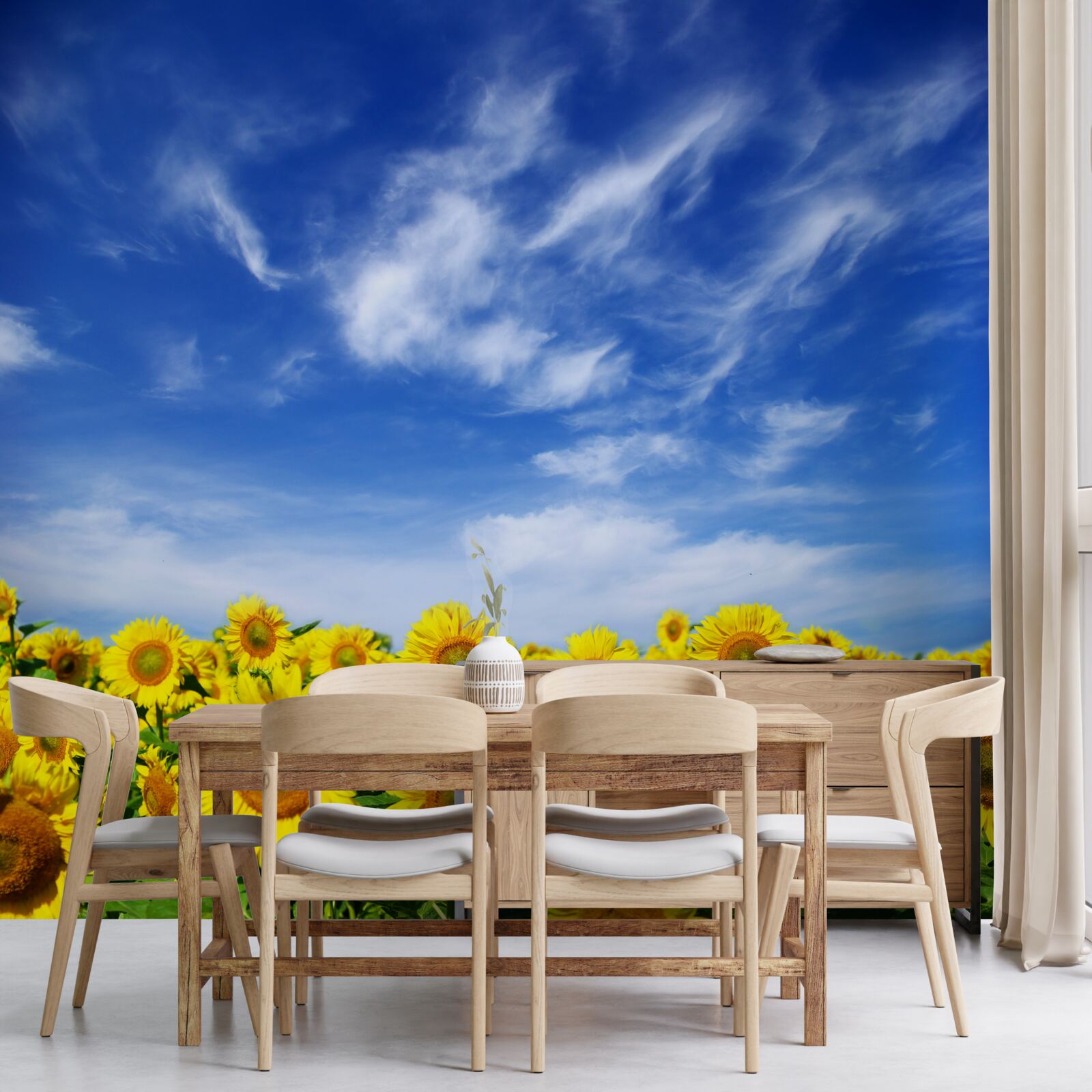 Fototapeta jasné slnko sa javí ako jasné a modré