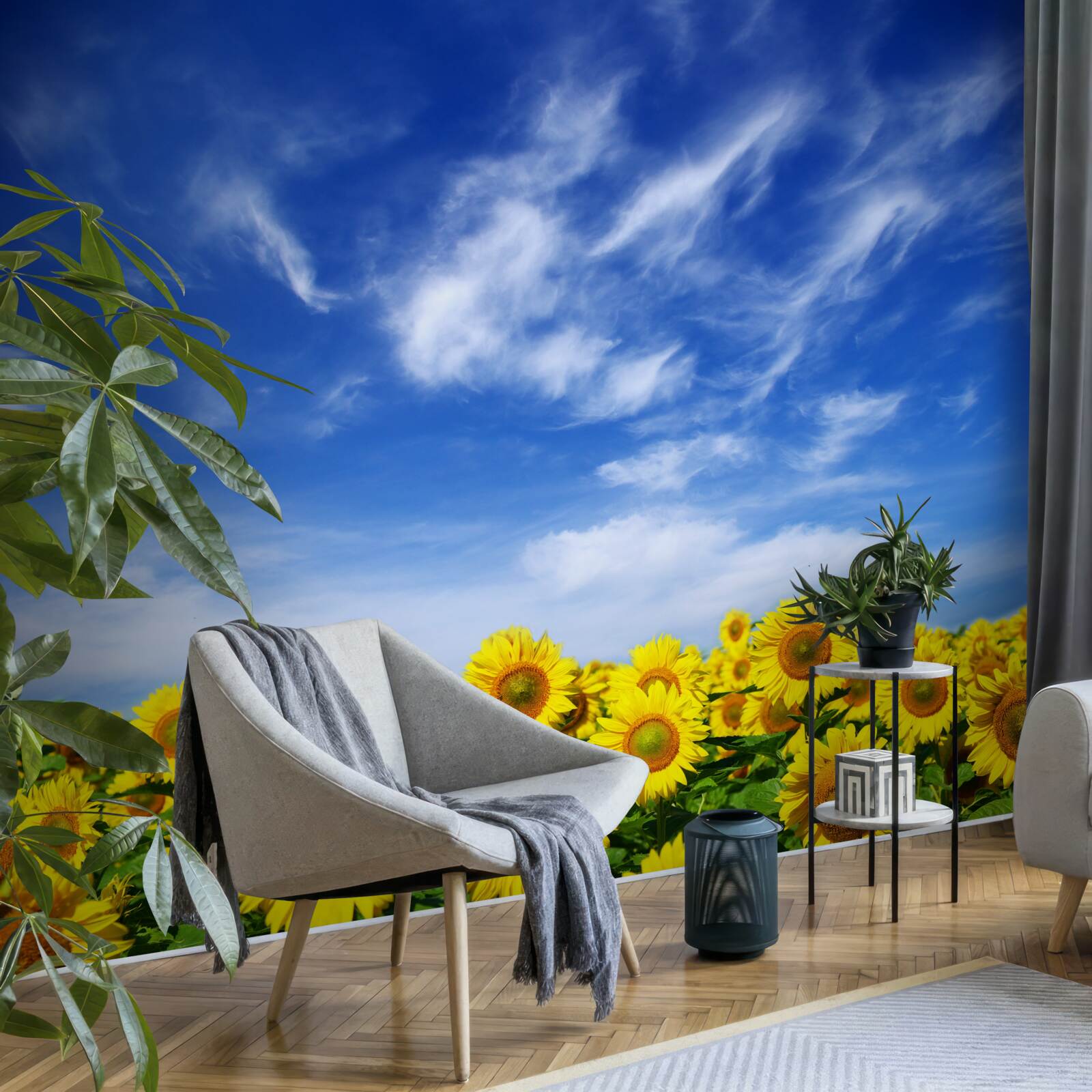 Fototapeta jasné slnko sa javí ako jasné a modré