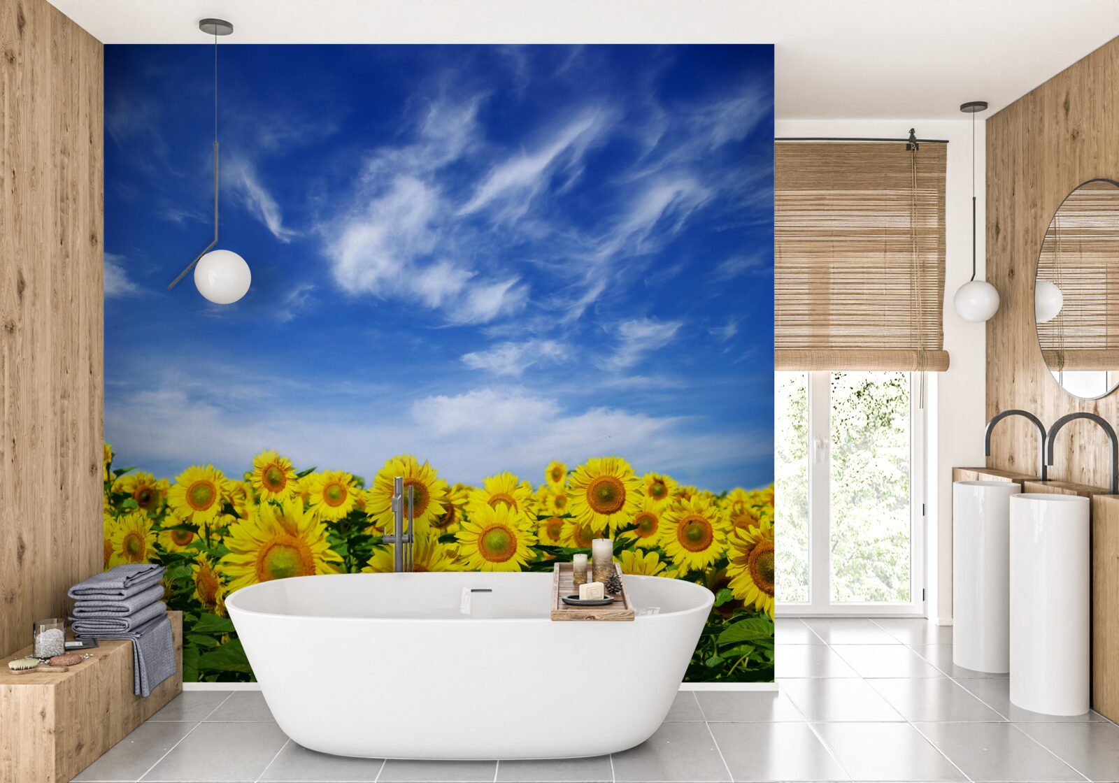 Fototapeta jasné slnko sa javí ako jasné a modré