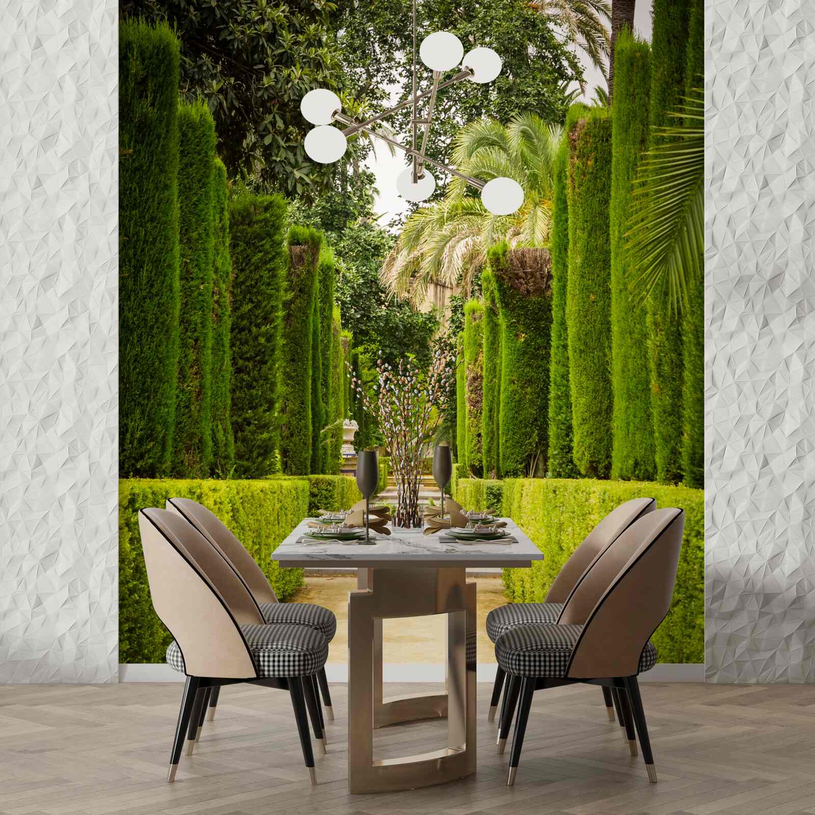 Fototapeta cesta má dobre udržiavanými cyprusmi