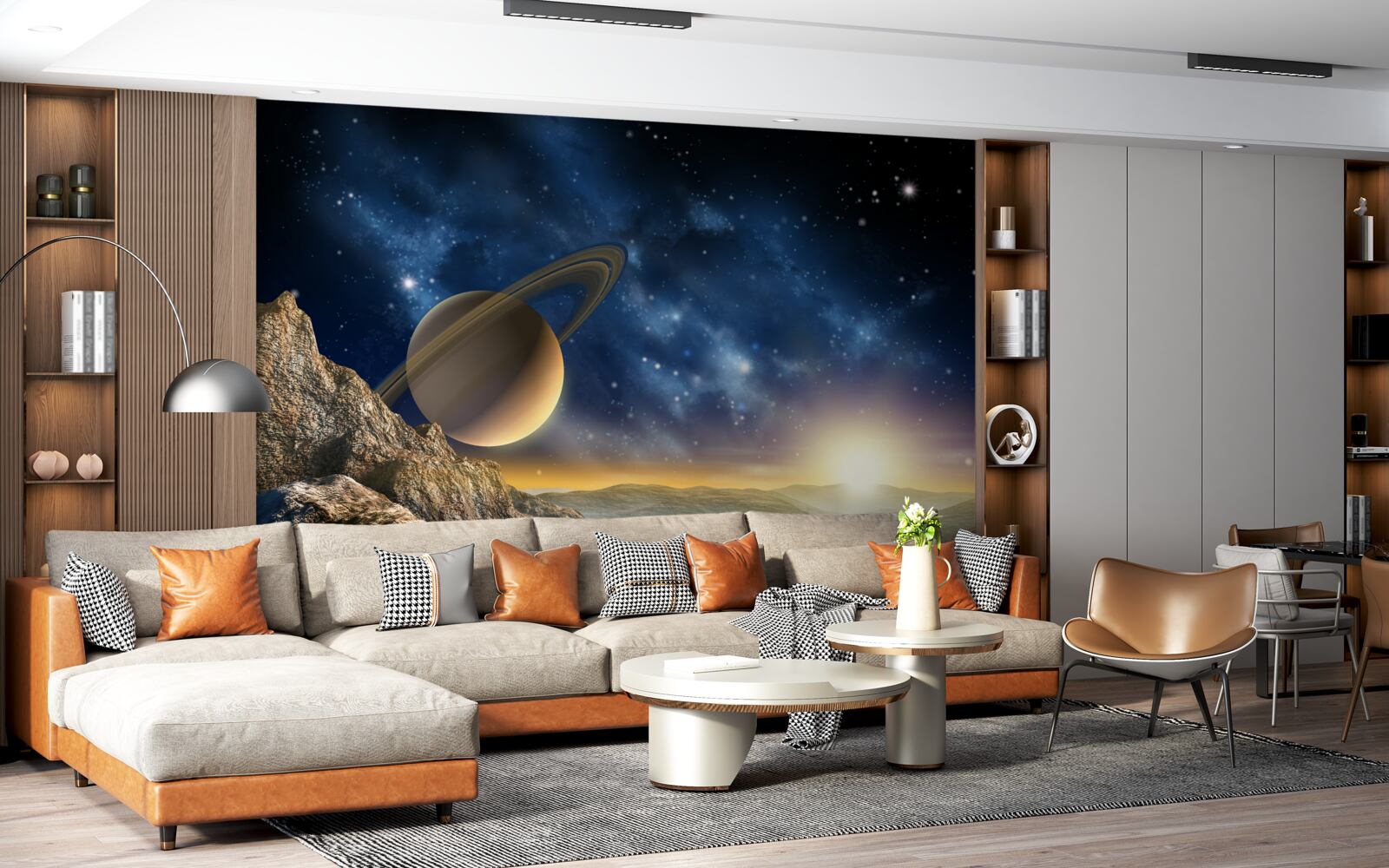 Fototapeta abstrakcie majú planetárne motívy