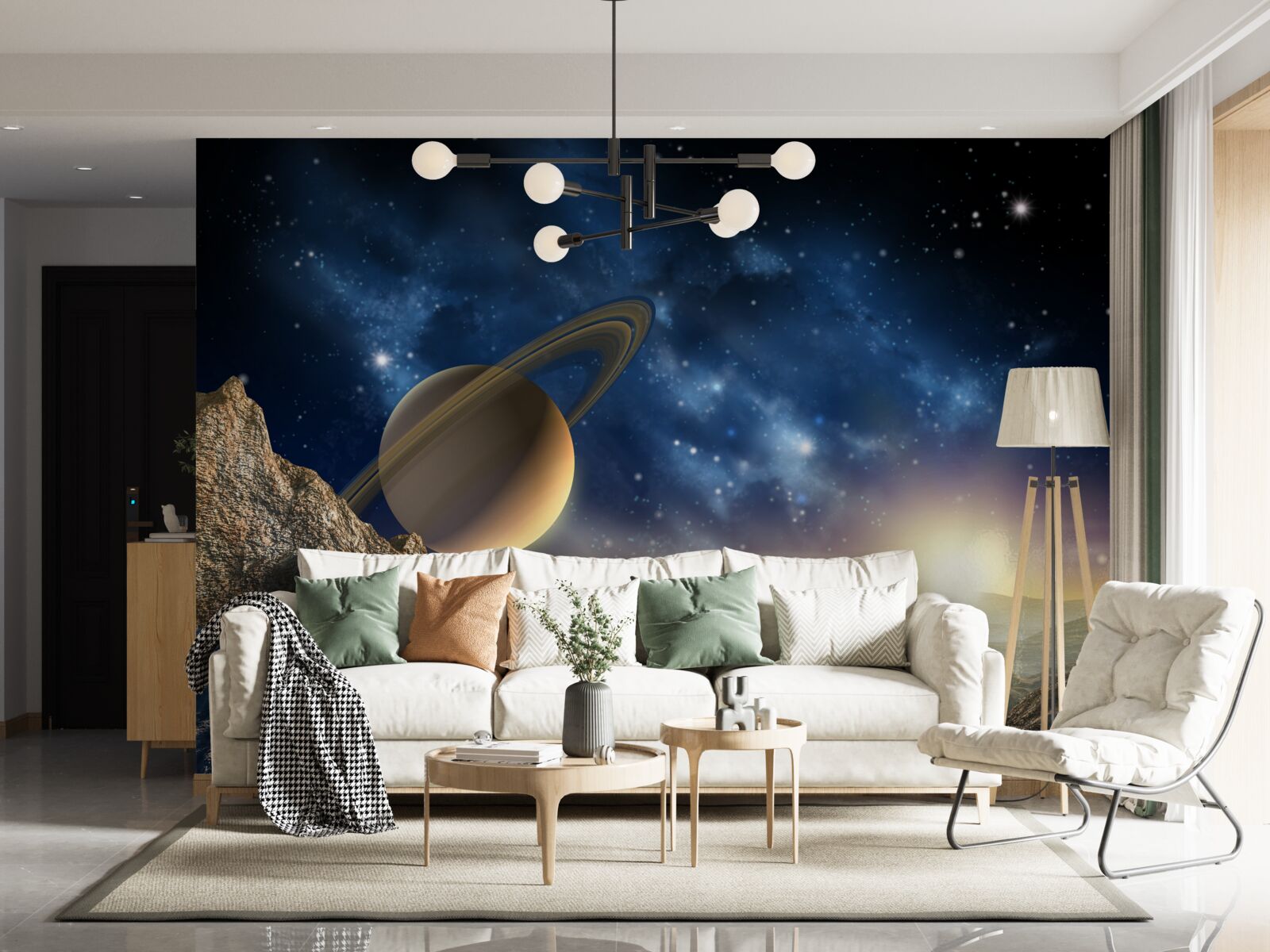 Fototapeta abstrakcie majú planetárne motívy