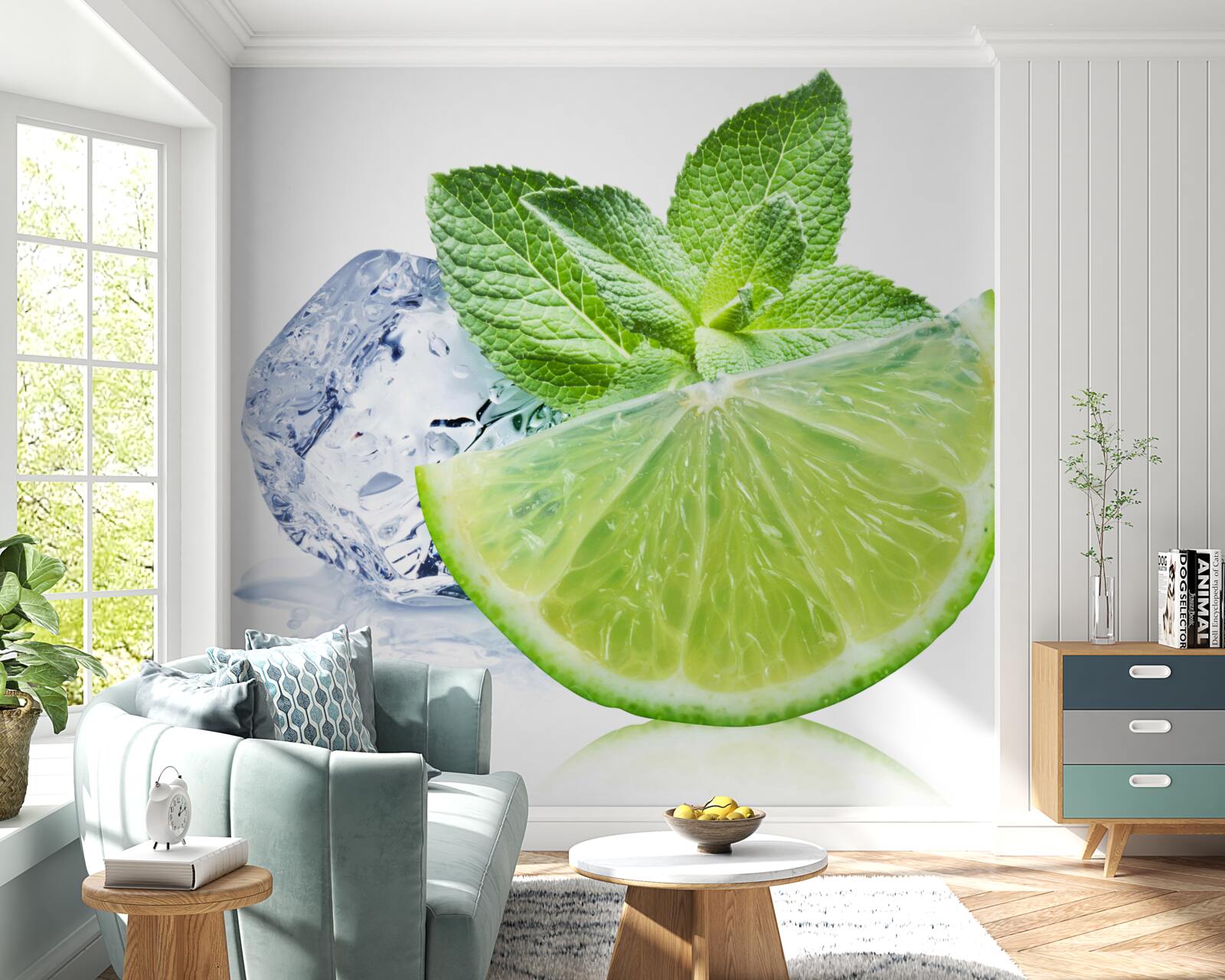 Fototapeta limetkový a matný koktail